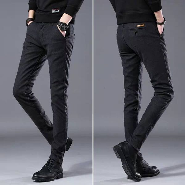 casual autumn winter korean trend slim pants men's middle-aged and young straight loose elastic polyester cotton trousers, Black
casual autumn winter korean trend slim pants men's middle-aged and young straight loose elastic polyester cotton trousers, Black