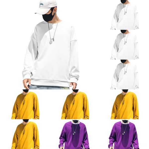 vfbhy f66 clothing 2020 spring sweater men's ins round neck color sweater solid new loose casual men's oqeut, Black
vfbhy f66 clothing 2020 spring sweater men's ins round neck color sweater solid new loose casual men's oqeut, Black