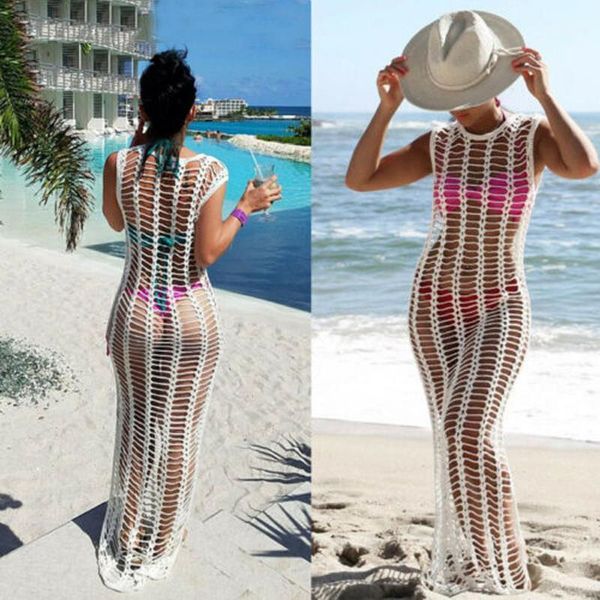 women's swimwear crochet cover-ups women beach dress tunic long pareo bikinis cover ups knitted sarongs swim robe plage beachwear white, White;black
women's swimwear crochet cover-ups women beach dress tunic long pareo bikinis cover ups knitted sarongs swim robe plage beachwear white, White;black