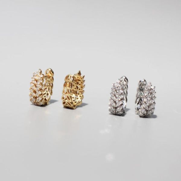 925 sterling silver earring fashion zircon ins style leaves leaf geometric chain ear ring sweet wild trend woman girl ear jewelr, Golden;silver
925 sterling silver earring fashion zircon ins style leaves leaf geometric chain ear ring sweet wild trend woman girl ear jewelr, Golden;silver