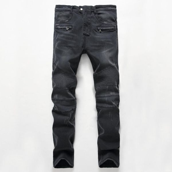 men's distressed motorcycle biker jeans vintage pants slim fit mens moto denim hip hop punk streetwear for men 0003#, Blue
men's distressed motorcycle biker jeans vintage pants slim fit mens moto denim hip hop punk streetwear for men 0003#, Blue