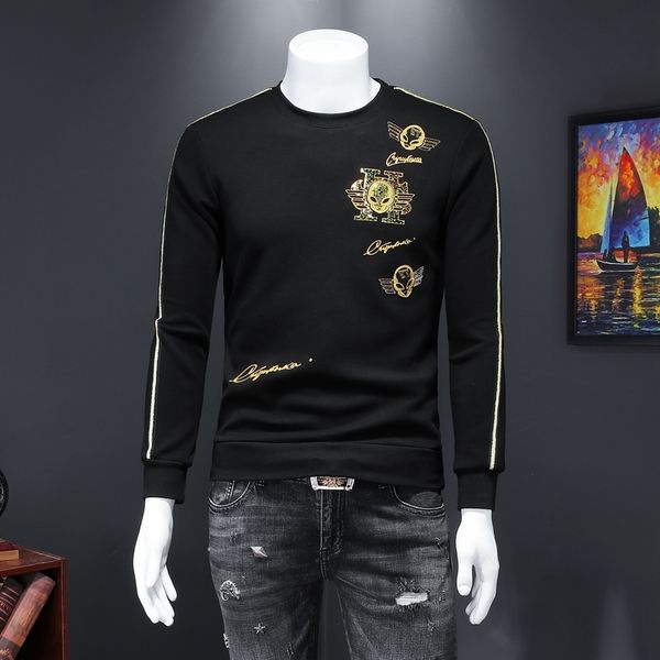2020 autumn and winter new sweater men's european and american trendy brand personality drill skull embroidery men's slim jacket, Black
2020 autumn and winter new sweater men's european and american trendy brand personality drill skull embroidery men's slim jacket, Black