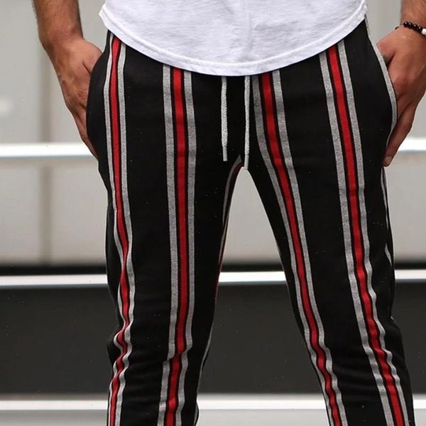 knitted multicolor stripes pants men streetwear hip hop men long sweatpants training sportswear trousers men casual, Black
knitted multicolor stripes pants men streetwear hip hop men long sweatpants training sportswear trousers men casual, Black