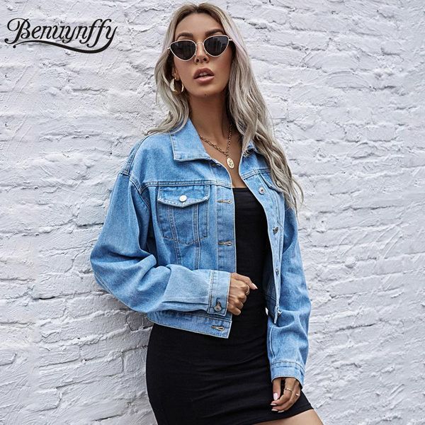 women's jackets benuynffy turndown collar short denim jacket women spring and autumn wash single breasted jeans coat woman casual outwe, Black;brown
women's jackets benuynffy turndown collar short denim jacket women spring and autumn wash single breasted jeans coat woman casual outwe, Black;brown