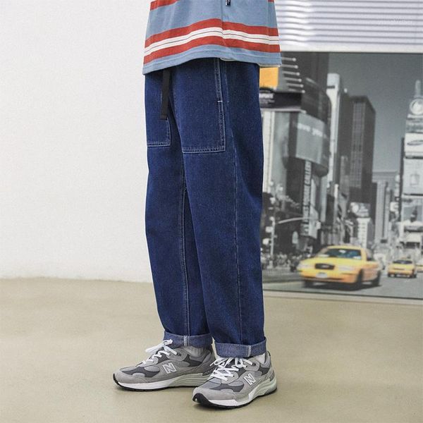 men's jeans belt trousers japan style big pocket solid color men's vintage straight pants casual denim men1, Blue
men's jeans belt trousers japan style big pocket solid color men's vintage straight pants casual denim men1, Blue