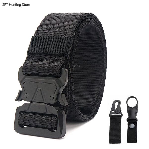 tactical belt nylon 1000d durable belt men's outdoor sports hiking camping hunting adjustable multi-function, Black;gray
tactical belt nylon 1000d durable belt men's outdoor sports hiking camping hunting adjustable multi-function, Black;gray