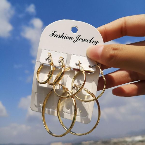 3 пары хооп серьги крупногабаритные большой круг серьги золото цвет smooth home003 круглый петля серьги для женщин геометрические ювелирные, Golden
3 пары хооп серьги крупногабаритные большой круг серьги золото цвет smooth home003 круглый петля серьги для женщин геометрические ювелирные, Golden