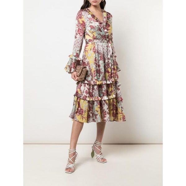 2020 early autumn new french-style platycodon retro broken flower red dress with chiffon medium-long casual dress fashion, Black
2020 early autumn new french-style platycodon retro broken flower red dress with chiffon medium-long casual dress fashion, Black