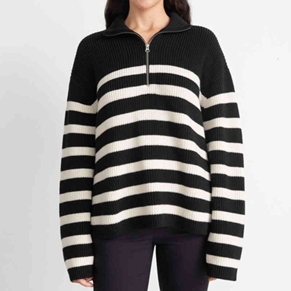 women's sweaters women long sleeve sweater warm simple striped pattern fashion loose autumn winter new female half zipper jumpers, White;black
women's sweaters women long sleeve sweater warm simple striped pattern fashion loose autumn winter new female half zipper jumpers, White;black