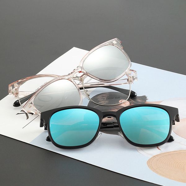 classic magnetic clip-on sunglasses rectangle metal semi-rimless eyeglasses frames fashion flexible eyeglass frame, White;black
classic magnetic clip-on sunglasses rectangle metal semi-rimless eyeglasses frames fashion flexible eyeglass frame, White;black