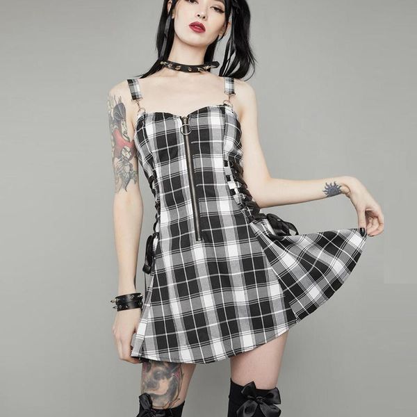 new year woman summer dress spaghetti strap plaid slim slash neck party backless dresses 2021 bodycon streetwear, Black;gray
new year woman summer dress spaghetti strap plaid slim slash neck party backless dresses 2021 bodycon streetwear, Black;gray