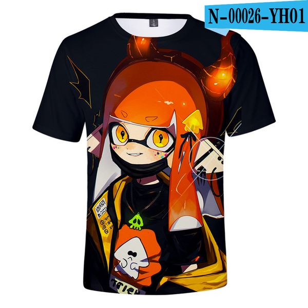 shooting game splatoon men boys girls 3d print shirts harajuku funny harajuku men clothing