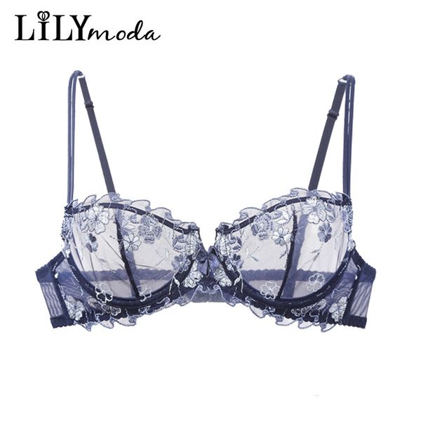 lilymoda women ultrathin transparent unlined bra erotic balconette demi lace embroidery brassiere female lingerie underwear 201202, Red;black
lilymoda women ultrathin transparent unlined bra erotic balconette demi lace embroidery brassiere female lingerie underwear 201202, Red;black