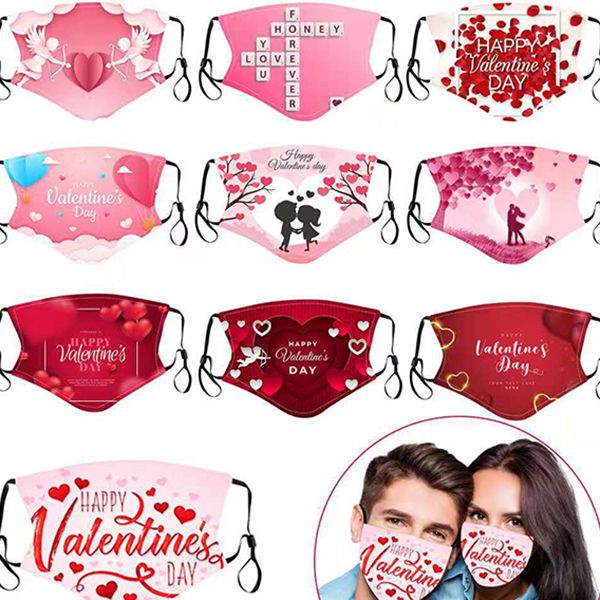 new valentine's day series, printed cotton lovers mask, washable, insert pm2.5 filter, adjustable dust cloth mask 
new valentine's day series, printed cotton lovers mask, washable, insert pm2.5 filter, adjustable dust cloth mask