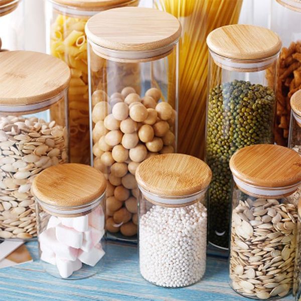 storage bottles & jars container bamboo lid high borosilicate sealed glass jar kitchen grain fresh-keeping box
storage bottles & jars container bamboo lid high borosilicate sealed glass jar kitchen grain fresh-keeping box