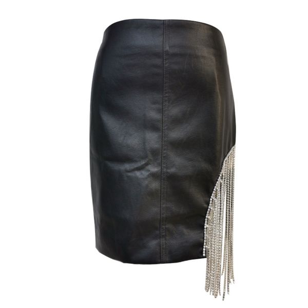 twotwinstyle asymmetrical patchwork crystal tassel skirts for women high waist mini a line skirt female 2020 autumn fashion new q1209, Black
twotwinstyle asymmetrical patchwork crystal tassel skirts for women high waist mini a line skirt female 2020 autumn fashion new q1209, Black