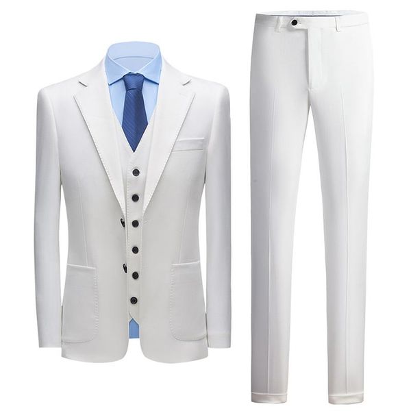men's suits & blazers clothing classic burgundy white suit male 3-piece fashion wedding tuxedo formal office business, White;black
men's suits & blazers clothing classic burgundy white suit male 3-piece fashion wedding tuxedo formal office business, White;black
