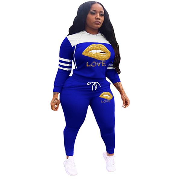 women lips tracksuit love letters hooded hoodies and legging pants two piece clothing sets casual outfit sweatshirts trousers suit e122308, White
women lips tracksuit love letters hooded hoodies and legging pants two piece clothing sets casual outfit sweatshirts trousers suit e122308, White