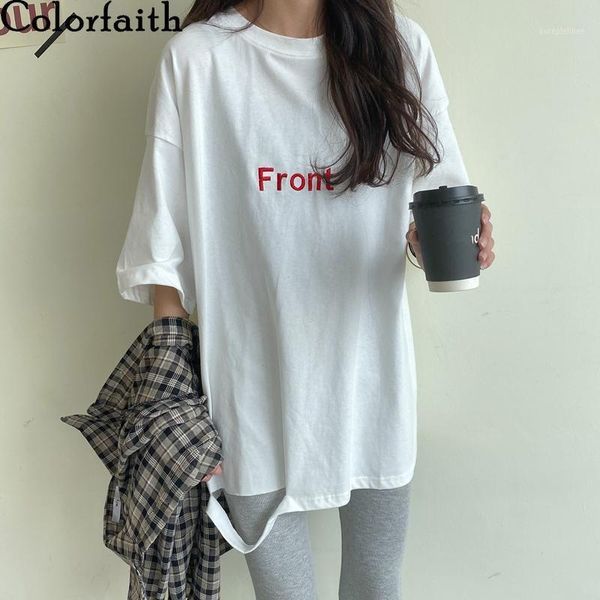 colorfaith new 2020 women summer t-shirts solid multi colors bottoming casual stitch korean style hollow out loose t97601, White
colorfaith new 2020 women summer t-shirts solid multi colors bottoming casual stitch korean style hollow out loose t97601, White