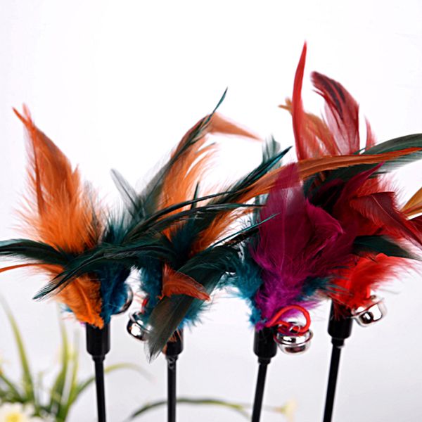 cat toys kitten pet teaser cat scratching toys wire chaser wand toy multi color turkey feather
cat toys kitten pet teaser cat scratching toys wire chaser wand toy multi color turkey feather
