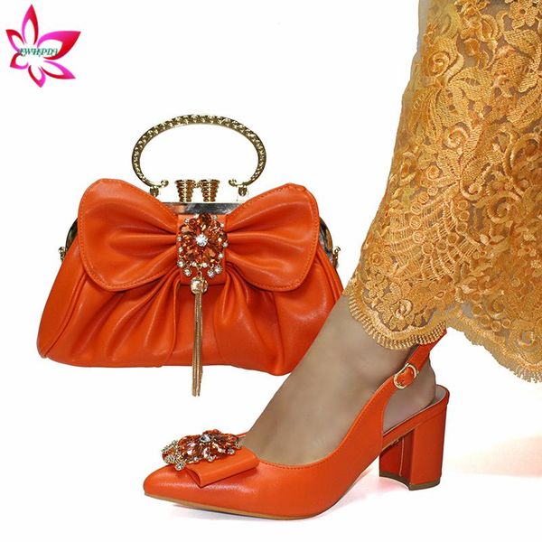 african 2020 summer lady shoes and bag set in orange color new design pointed toe pu leather african women shoes matching bag, Black
african 2020 summer lady shoes and bag set in orange color new design pointed toe pu leather african women shoes matching bag, Black