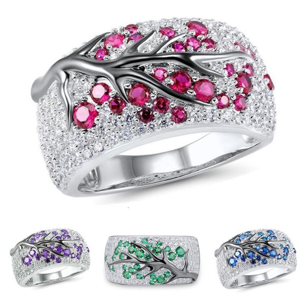luxurious women 925 sterling silver band rings plum tree branch fushsia alexandrite flowers blossom bridal paved diamond jewelry anniversary
luxurious women 925 sterling silver band rings plum tree branch fushsia alexandrite flowers blossom bridal paved diamond jewelry anniversary