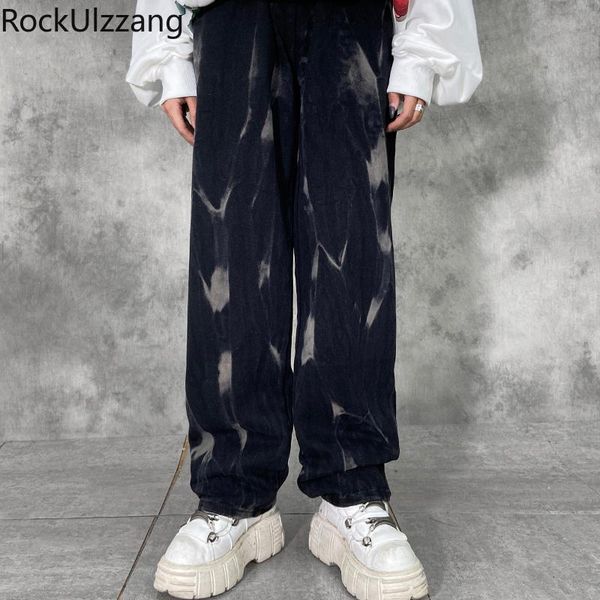 men's jeans japanese streetwear elastic waist tie dye contrast print men tracksuit fashion straight denim loose pant hip hop punk plus, Blue
men's jeans japanese streetwear elastic waist tie dye contrast print men tracksuit fashion straight denim loose pant hip hop punk plus, Blue