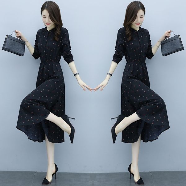 jkucg floral dress autumn 2020 new slim fit flower long-sleeved slimming temperament waist women sleeve chiffon dress for long ym1go, Black;gray
jkucg floral dress autumn 2020 new slim fit flower long-sleeved slimming temperament waist women sleeve chiffon dress for long ym1go, Black;gray