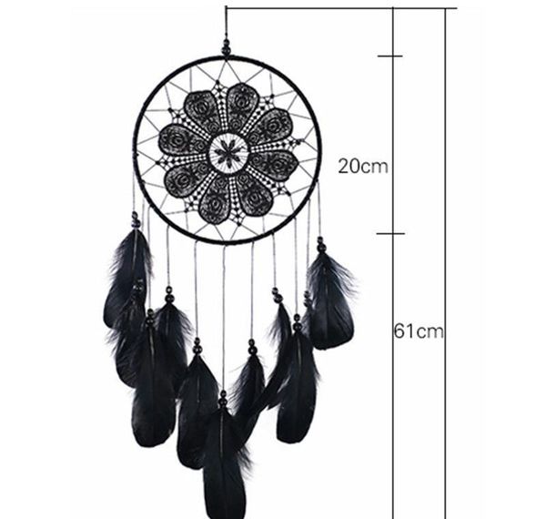 black dreamcatcher handmade wind chimes room diy hanging pendant feather bead dream catcher home wall art jllokv garden_light
black dreamcatcher handmade wind chimes room diy hanging pendant feather bead dream catcher home wall art jllokv garden_light