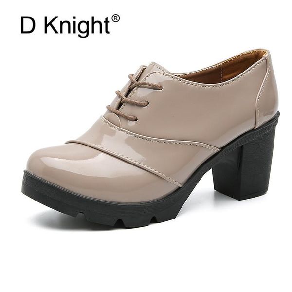 women platform shoes oxfords british style lace up ladies pumps single shoes plus size 34-43 thick high heel for female footwear, Black
women platform shoes oxfords british style lace up ladies pumps single shoes plus size 34-43 thick high heel for female footwear, Black