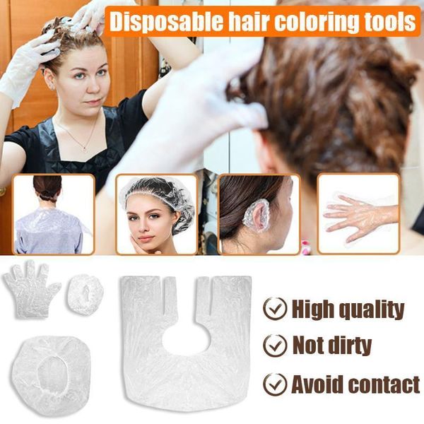 20 pcs haircut hair coloring four sets disposable shower cap earmuffs gloves transparent apron scarf shawl girth tools1
20 pcs haircut hair coloring four sets disposable shower cap earmuffs gloves transparent apron scarf shawl girth tools1
