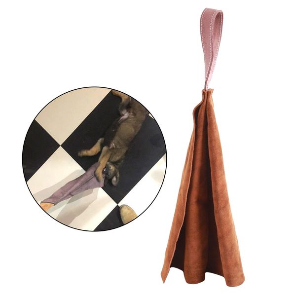 dog tug bite toy with handle leather soft durable dog training playing tug of war toys
dog tug bite toy with handle leather soft durable dog training playing tug of war toys