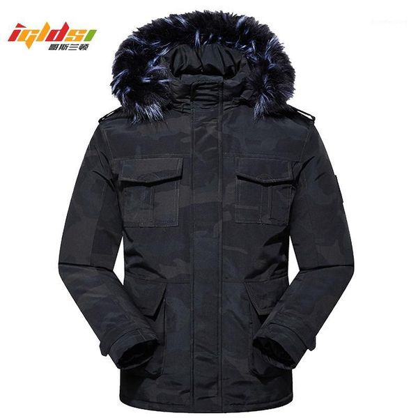 men's winter jacket long fur collar hooded down parka for men thick warm army tactical windproof outerwear sports coats1, Black
men's winter jacket long fur collar hooded down parka for men thick warm army tactical windproof outerwear sports coats1, Black