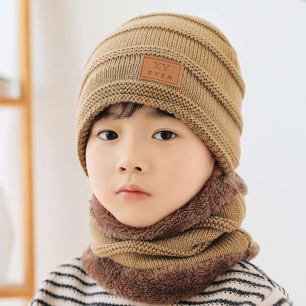 and 9502 autumn winter korean children's plush collar boy's wool girl's pure cotton knitted hat fashion, Red;brown
and 9502 autumn winter korean children's plush collar boy's wool girl's pure cotton knitted hat fashion, Red;brown