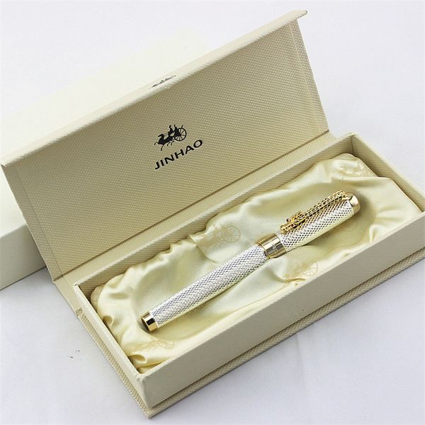 1pc/lot jinhao roller ball pen 1200 canetas silver pens gold clip business executive fast writing pen luxury pen 14*1.4cm 201111, Blue;orange
1pc/lot jinhao roller ball pen 1200 canetas silver pens gold clip business executive fast writing pen luxury pen 14*1.4cm 201111, Blue;orange