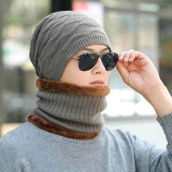 hats, scarves & gloves sets winter beanie hats scarf set warm 2pcs ski cap and cold hat for men knitted bonnet skullies beanies, Blue;gray
hats, scarves & gloves sets winter beanie hats scarf set warm 2pcs ski cap and cold hat for men knitted bonnet skullies beanies, Blue;gray