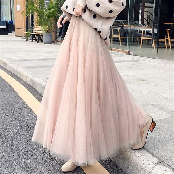 2020 new women vintage skirts women elastic high waist tulle mesh skirt long pleated tutu skirt female boho 3 layer skirts, Black
2020 new women vintage skirts women elastic high waist tulle mesh skirt long pleated tutu skirt female boho 3 layer skirts, Black