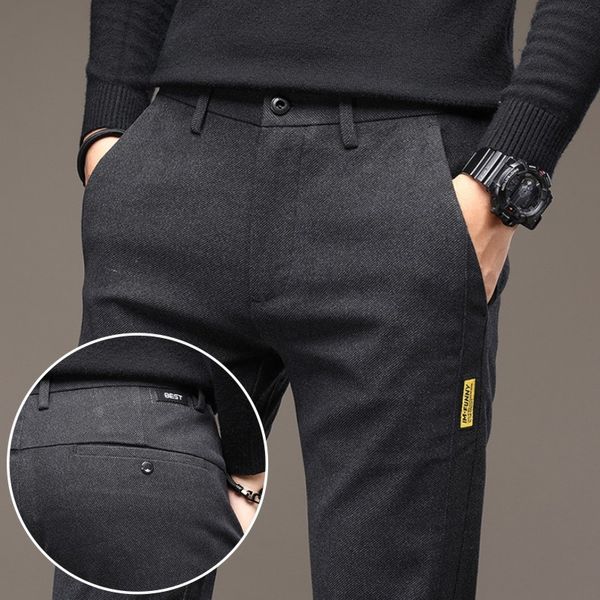 new long casual pants men's korean version hairless slim trend versatile student leggings autumn, Black
new long casual pants men's korean version hairless slim trend versatile student leggings autumn, Black