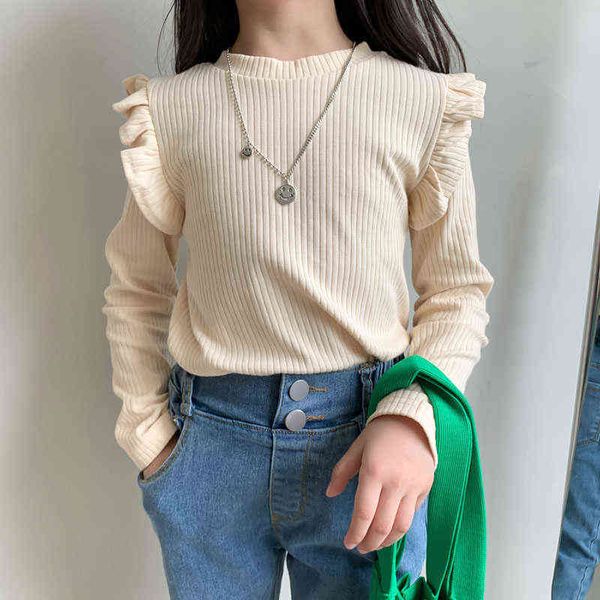 2-8t toddler kid baby girls clothes autumn ruffles t shirt elegant long sleeve cotton tshirt cute sweet pullover basic tee g1224, Blue
2-8t toddler kid baby girls clothes autumn ruffles t shirt elegant long sleeve cotton tshirt cute sweet pullover basic tee g1224, Blue