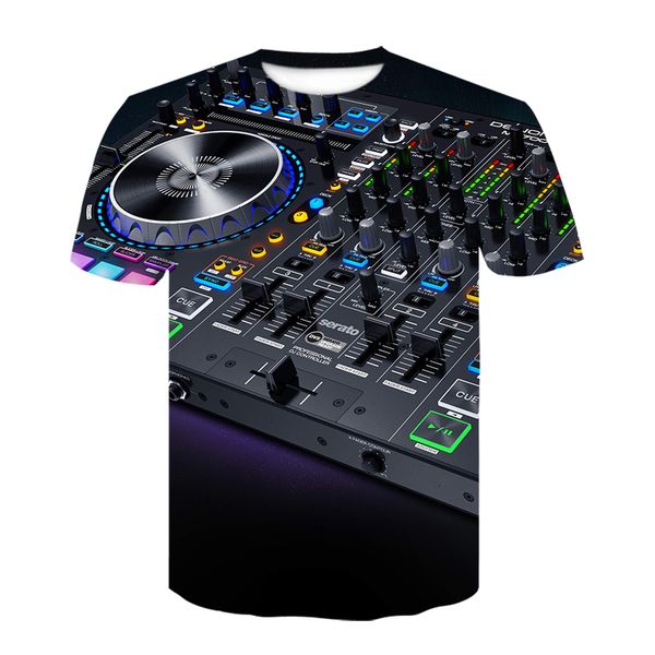 dj led light punk clothing cd 3d print shirts hentai anime kawaii men clothing