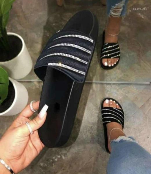 slippers 2021 pink rhinestone bright diamond summer candy color flat women sandals beach non-slip durable bling slides1, Black
slippers 2021 pink rhinestone bright diamond summer candy color flat women sandals beach non-slip durable bling slides1, Black
