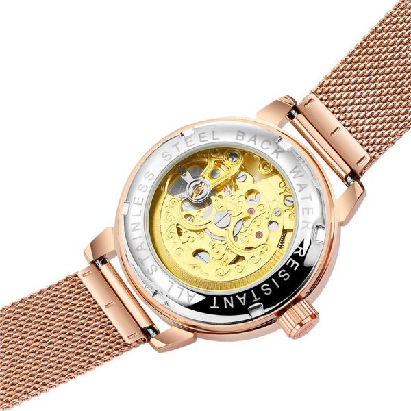 new fashion women mechanical watch skeleton design brand luxury mash steel waterproof female automatic clock montre femme, Slivery;brown
new fashion women mechanical watch skeleton design brand luxury mash steel waterproof female automatic clock montre femme, Slivery;brown