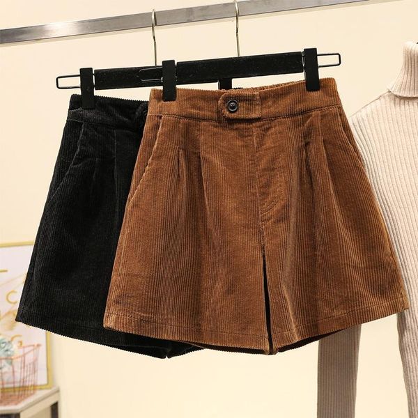 women's shorts corduroy rolled wide-leg short for women korean retro elastic waist loose casual pants a line femme1, White;black
women's shorts corduroy rolled wide-leg short for women korean retro elastic waist loose casual pants a line femme1, White;black