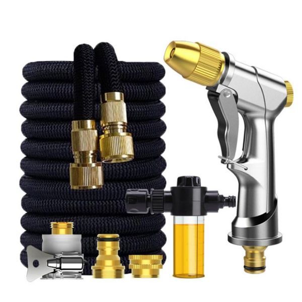 watering equipments 50ft garden hose car wash expandable with high pressure water gun adjustable spraying home set
watering equipments 50ft garden hose car wash expandable with high pressure water gun adjustable spraying home set