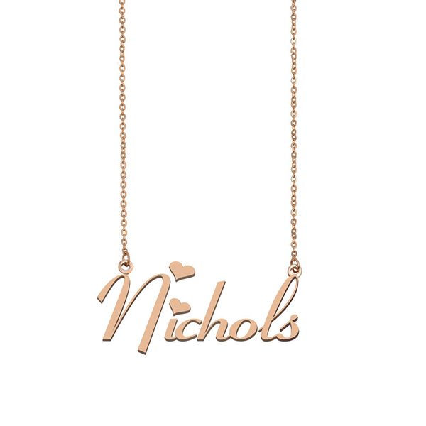 nichols name necklace custom nameplate pendant for women girls birthday gift kids friends jewelry 18k gold plated stainless steel, Silver
nichols name necklace custom nameplate pendant for women girls birthday gift kids friends jewelry 18k gold plated stainless steel, Silver