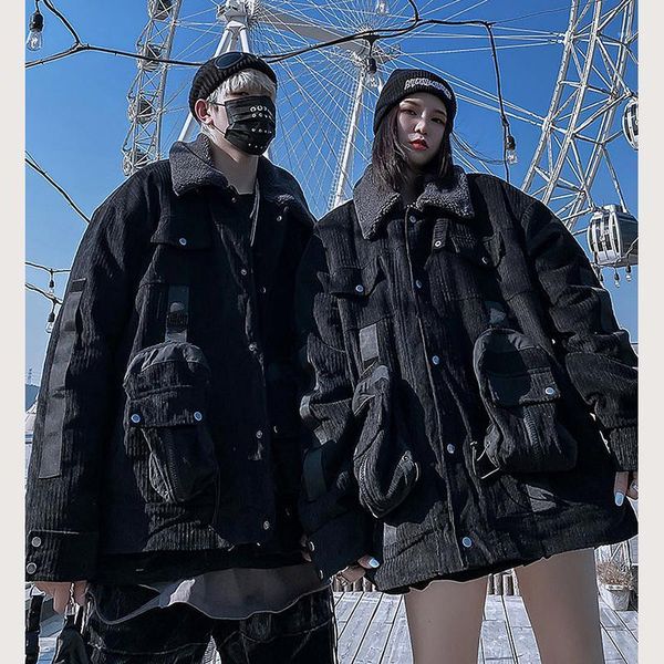 fashion hip-hop winter coat women long warm parka 2021 street style oversize couple hooded corduroy jacket ladies lambswool coat1, Black
fashion hip-hop winter coat women long warm parka 2021 street style oversize couple hooded corduroy jacket ladies lambswool coat1, Black