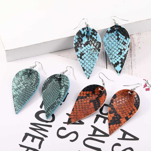 factory price for fashion pu leaf dangle women snake skin pattern multi colors leather bohemia double side hook earrings, Golden
factory price for fashion pu leaf dangle women snake skin pattern multi colors leather bohemia double side hook earrings, Golden