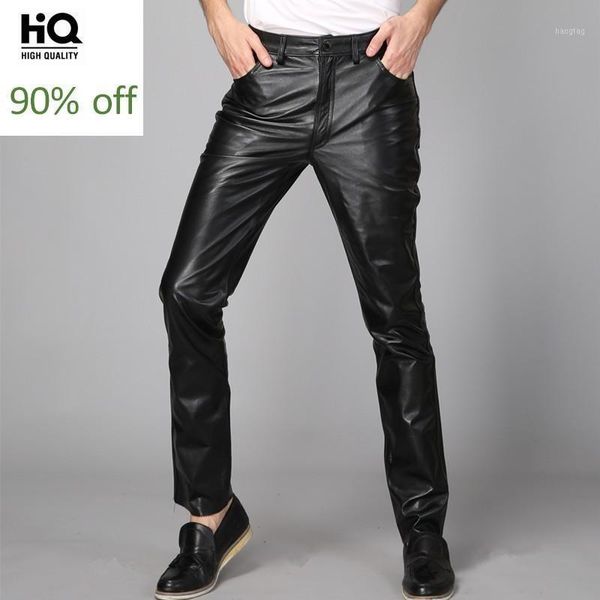 mens straight full length 2020 korean fashion casual motorcycyle streetwear pencil pants mid waist real leather male trousers1, Black
mens straight full length 2020 korean fashion casual motorcycyle streetwear pencil pants mid waist real leather male trousers1, Black