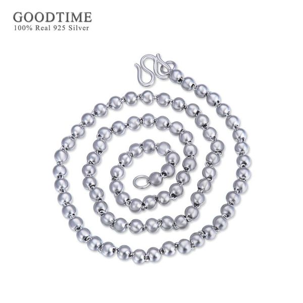 fashion round bead necklace pure 925 sterling silver chain for men jewelry genuine silver necklaces male chain generous gift
fashion round bead necklace pure 925 sterling silver chain for men jewelry genuine silver necklaces male chain generous gift