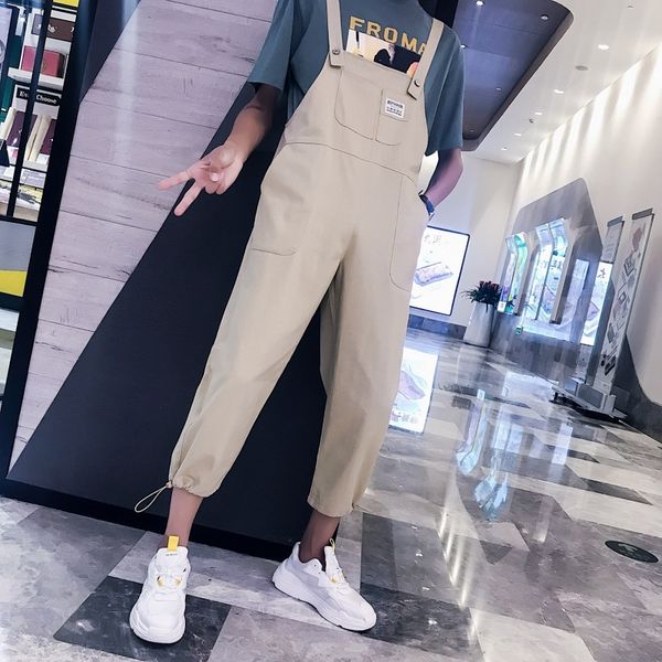 hhrn9 boysver men's korean style trendysling trousers loose trousers and style suspender pants trendy youth ankle-length pants student, Blue
hhrn9 boysver men's korean style trendysling trousers loose trousers and style suspender pants trendy youth ankle-length pants student, Blue